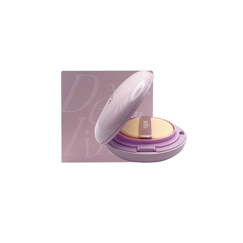 Espoir Dewylike Jello Tone-Up Cushion - Neutral Mauve / 에스쁘아
