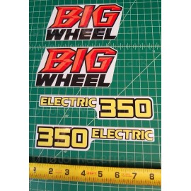 orafol Gold 4pc Yamaha 1986 1987 BW350 BIG WHEEL 350 decals stickers graphics kit 86 87