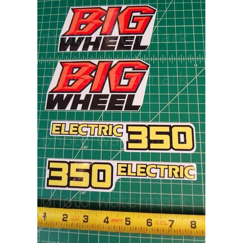 orafol Gold 4pc Yamaha 1986 1987 BW350 BIG WHEEL 350