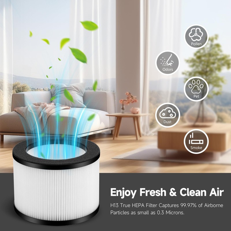 GoKBNY 2-Pack VF10 Replacement Filter Compatible with VENDFO VF10/VF10 Pro