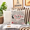 Hardeson 3rd Wedding Anniversary Cushion Covers Gifts for Her Him,