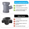 1 Set Y-Shaped Kitchen Sink Drain Pipe Adapter, Dishwasher Drain