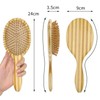Kandid Luxury Wooden Hairbrush with natural striping - 70 bristles