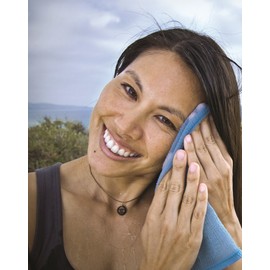 Lunatec® Self-Cleaning Washcloth. A Camping & Travel Essential. Quick Drying, Light Exfoliator, Odor-Free & Lathers Great. (Blue 2pack)