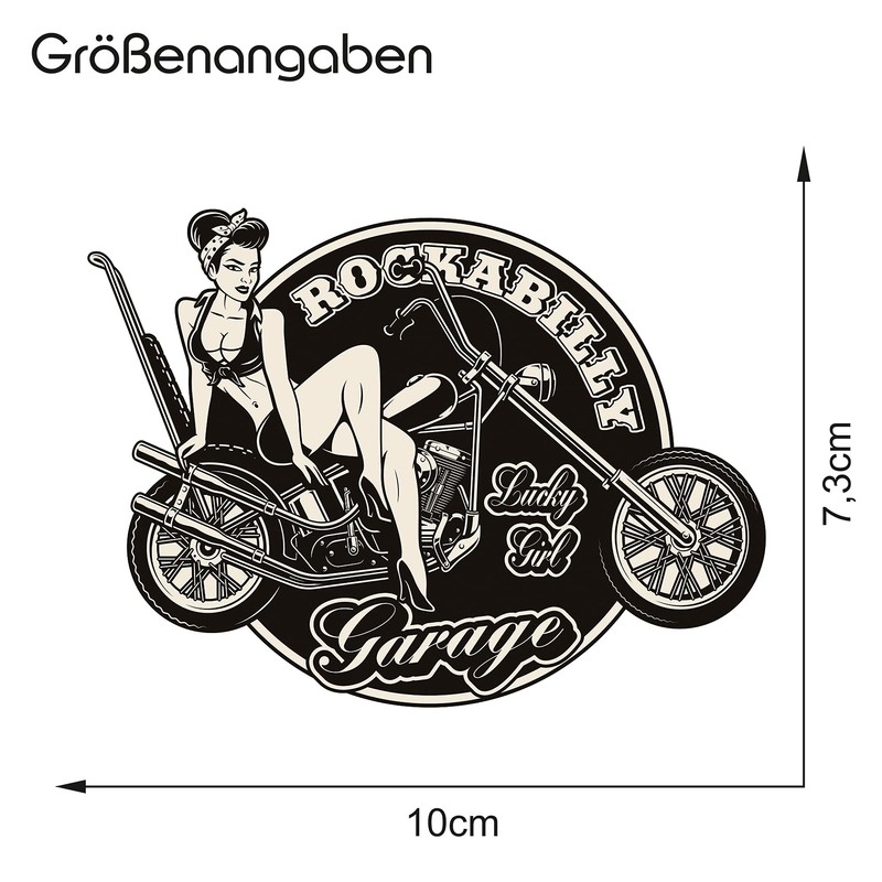 Finest-Folia Retro Vintage Sticker, Old School, Ace, Cult, Rockabilly (R149-4