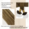 Full Shine Full Shine Ktip Human Hair Extensions Balayage Color
