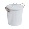 WENKO Gara Cosmetic Bin Matt White – Waste Bin Capacity: