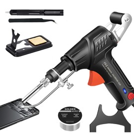 WRQIOO Laser Welding Machine, 3-in-1 Laser Welding Tools, Automatic Welding Gun Metal for Tin, Multifunctional Soldering Iron Soldering Gun Set, Internal Heated Industrial Hand Welding Machine