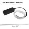 X AUTOHAUX 4 Meter/13ft Neon EL Wire Strip Ice Blue