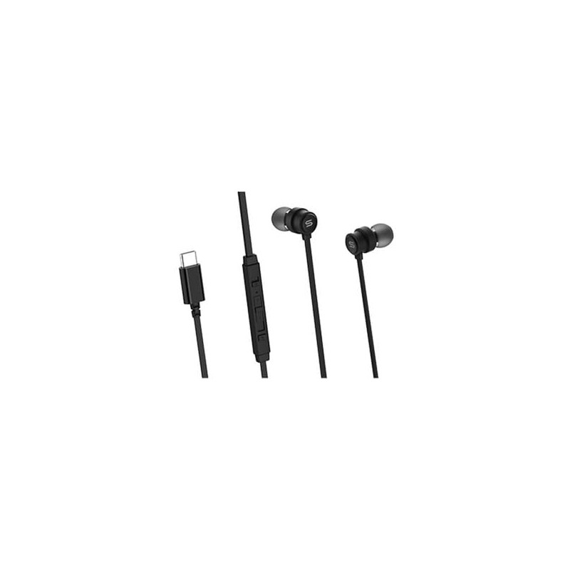 SOUL SC300 Type C Wired Earphones, Mute Button, Volume Control,