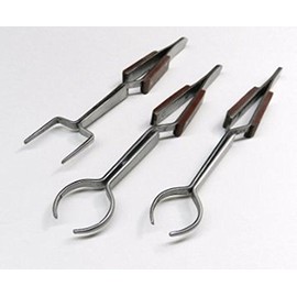 PARUU® 3 Piece Set of Fiber Grip Tweezers in Round Oval Square Shapes st1007-set