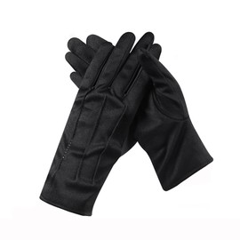 VASANA 1Pair Black Uniform Gloves Nylon Cotton Gloves Beaded Jewelry Display Non-Slip Gloves Police Formal Wear Cosplay Costume Breathable Formal Etiquette Gloves