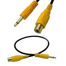 AKNPMHT [2 pieces] RCA Pin Plug, 3.5mm Mini Plug Conversion Cable [0.3m] 3.5mm to RCA Monaural Male to Male Converter AUX Audio Cable, Convenient Conversion Cable