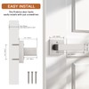 4 Pack Probrico Satin Nickel Door Handle,Half Dummy Lever, Non-Turning