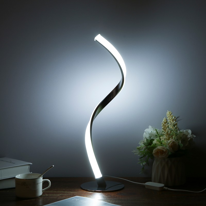 Neoglint 10W Spiral LED Table Light Dimmable 3 Lighting Colors