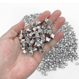 LYFJXX Fake Crushed Ice Cubes, Vase Fillers, 650 PCS 11 * 14 mm Reusable Fake Ice Cubes Artificial Acrylic Crystal Cubes for Wedding Decor Photography Props Vase Fillers