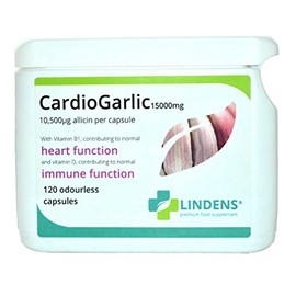 Cardio Garlic Huge 15000mg 3-PACK 360 capsules - Odourless Oil Softgels Allicin