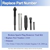 VISVIC 65600 Broken Spark Plug Remover Tool Kit Spark Plug