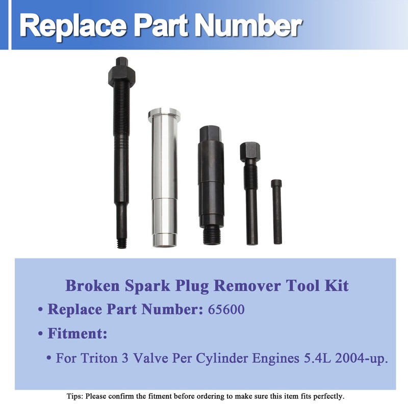 VISVIC 65600 Broken Spark Plug Remover Tool Kit Spark Plug