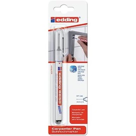 edding 8850 carpenter pen - black - 1 pen - round nib 1 mm - long nib marker for marking hard-to-reach places - 20 mm extra long nib