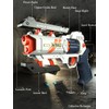 VISPHYLY Soft Bullet Toy Revolver - Safe Foam Blaster with