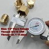 Solid Brass SAE 45 Degree 1/2'' Flare Female Male Cap
