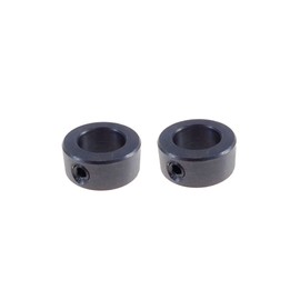 2 Pack 3/4" Bore Shaft Collar w/Set Screw - 3/4" Shaft Collar Steel Black Oxide Finish - Steel Shaft Collar 3/4" Bore - Set Screw Shaft Collar - Shaft Collar with Set Screw 5/16-18