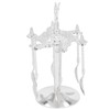 Coffee Spoon Holder Elegant Swan Silver Color Zinc Alloy Rotatable
