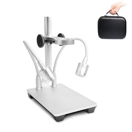 Aluminum Alloy Stand for USB/WiFi/LCD Digital Microscope Camera, Cainda Universal Metal Stand Holder