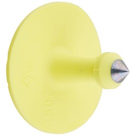 ALLFLEX USA GSMY 115378 Ear Tag, Button Male, Yellow, Small