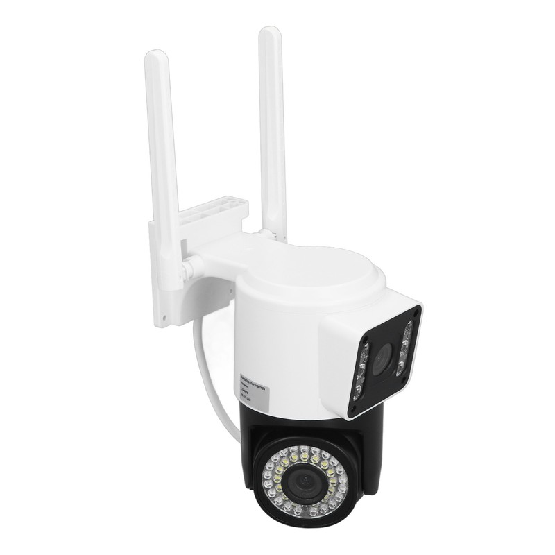 Dual Lens Security Camera HD 2MP Night Vision Motion Detection