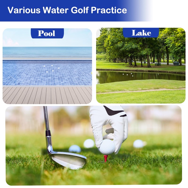 Sagsewful Floating Golf Balls, Non-Sink Practice Golf Balls for Lake/Pool/Backyard