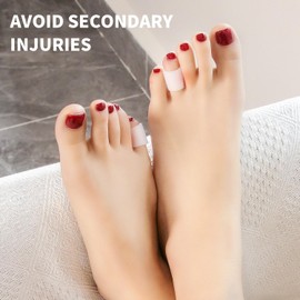 Niupiour Silicone Small Toe Protectors Tubes, 14 Packs of Gel Pinky Toe Covers Sleeves for Women and Men, Open Little Toe Caps Guards for Cushioning Blisters, Corns, Calluses, Cushion Toe Pain