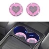 2PCS Bling Car Cup Holder Insert Coasters- 2.75 Inch Non-Slip