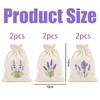 6 Pcs Lavender Bags,Dried Lavender Sachet Empty for Wardrobes and