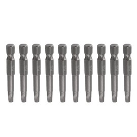 LDEXIN 10Pcs Hex Head Allen Wrench Drill Bit Set, S2 Steel Magnetic Hex Bits H4.0 Hex Head Screwdriver Bits, 1/4" Hex Shank, 2 Inch Length