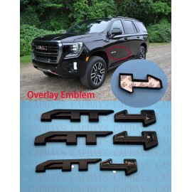 speed 2021-2022 GMC Yukon / Yukon XL AT4 Emblems 84941457 Matte Black Overlay