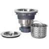 3-1/2 Inch Sink Drain Assembly Kit, Removable Deep Sink Strainer