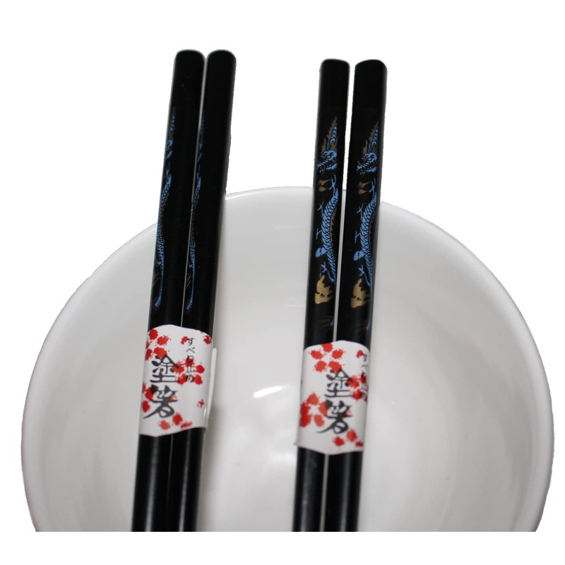 AAF Nommel®, Asia Chopsticks Gift Set 5 Pairs Wooden Black