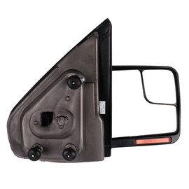Aintier Towing Mirror Compatible with 2004-2014 For Ford For F-150 Series Truck Pickup Tow Mirror with Power Adjusted No Heated LED Turn Signal Light Chrome Housing