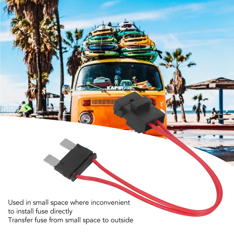 5Pcs Car Fuse Holder Connector Mini Heavy Duty Wire Extension