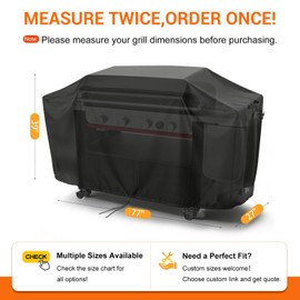 Velfree Grill Cover for Weber Slate Griddle 36 inch-77x27x39in