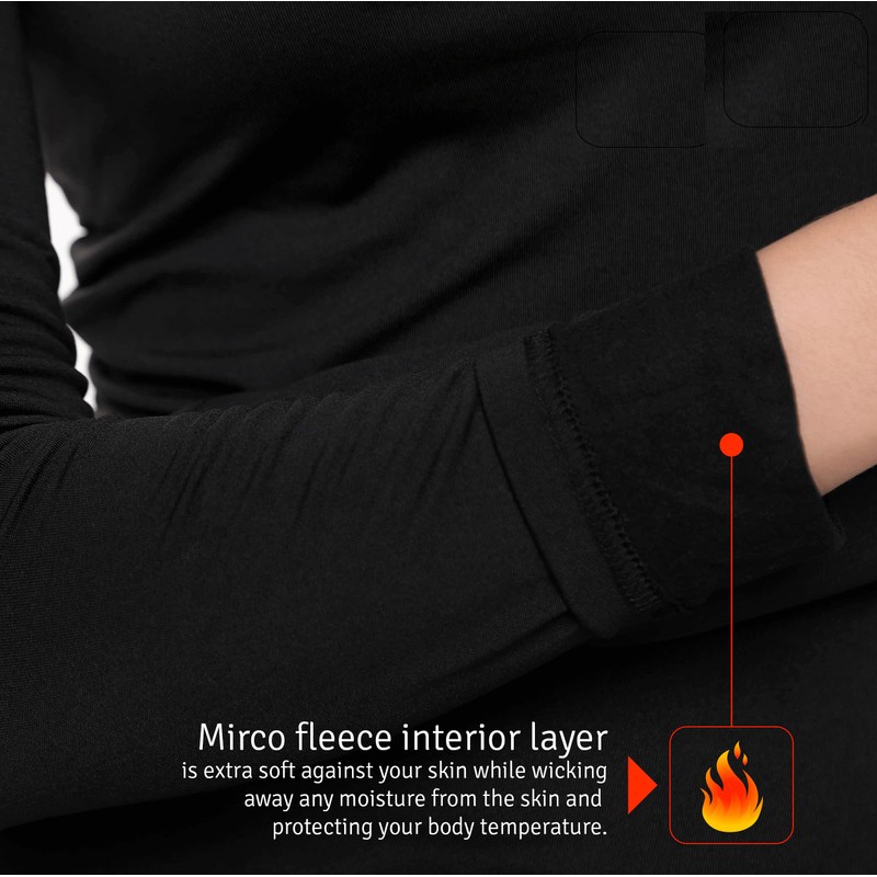 Ultra Dry Conjunto de ropa interior térmica para mujer; capa
