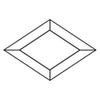 2"x 3" Diamond Glass Bevel - Pack of 10