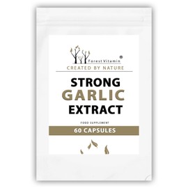Garlic Extract - Forest Vitamin - Strong Garlic Extract - 60 Capsules - 2 Month Supply - Natural Garlic Extract - Immunity, Health & Beauty