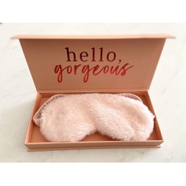 Know Your Worth 100% Mulberry Silk Sleep Eye Mask | Best Eye Mask for Lash Extensions | Best Gift for Her | Sleep Eye Mask + Gift Box | Luxury Quality Sleep Mask | Self Care