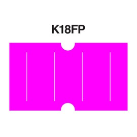 Fluorescent Pink Labels to fit Motex® MX5500 Price Guns 16 Pack (Free Ink roll Included)