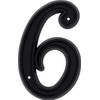 HIllman 844046 6-Inch Plastic House Number 6