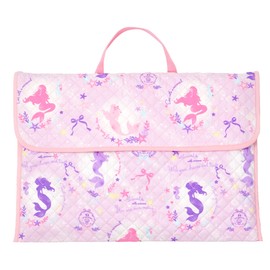 arisana Disaster Prevention Head Cover Quilted Backrest, Girls, Elementary School Students, M. Mermaid Pink