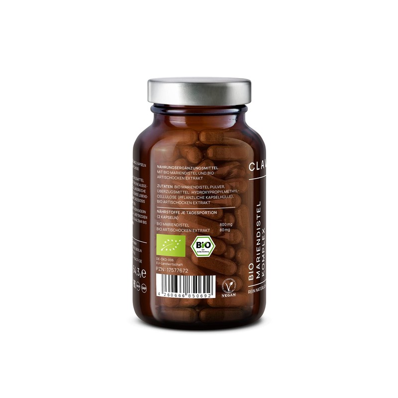 Set of 3 Organic Milk Thistle Artichokes Complex High Dose